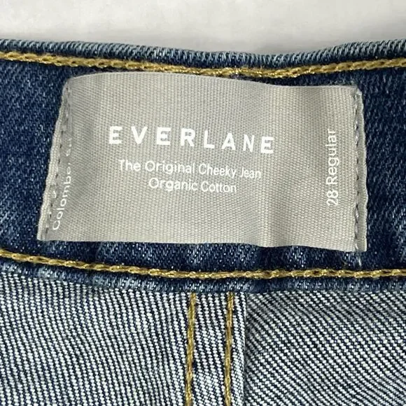 Everlane The Original Cheeky Jean High Rise Medium Wash Straight Leg Women’s 28 - Picture 8 of 10